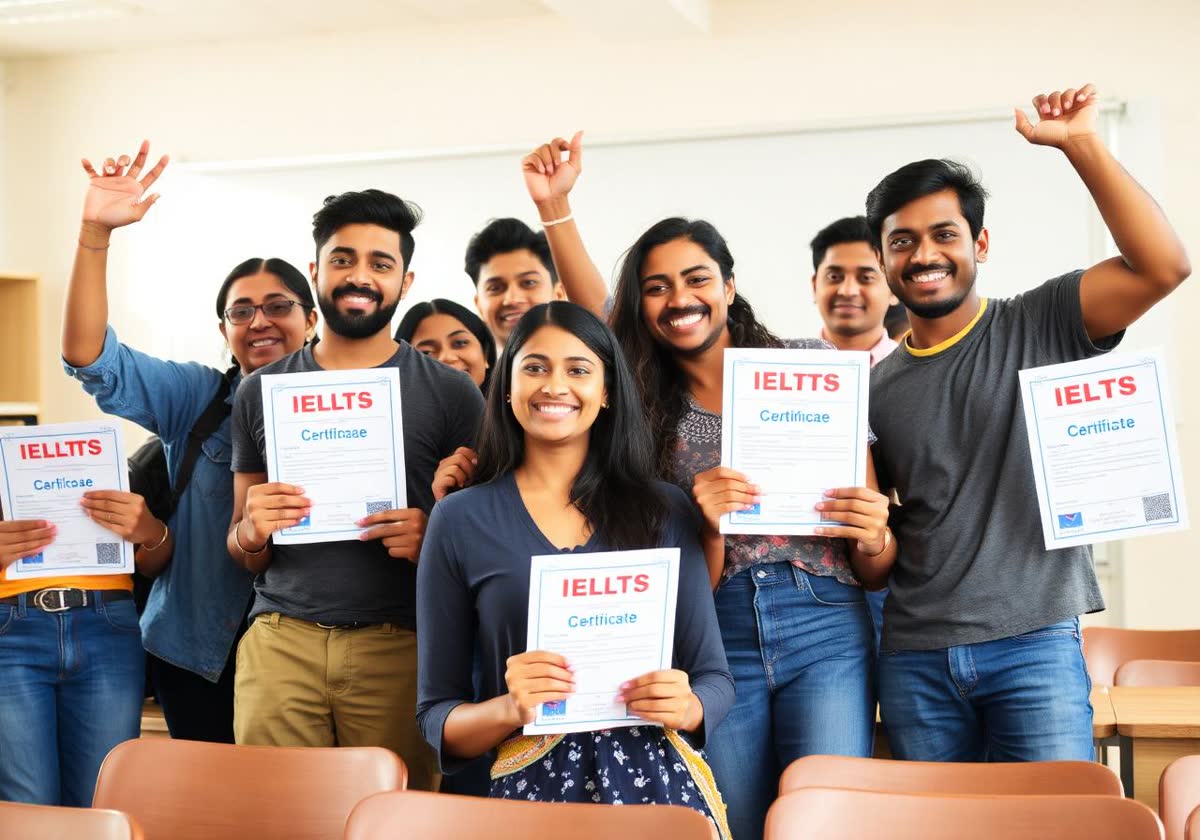 Happy students